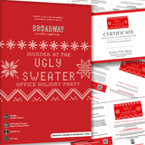 Holiday Horror: Murder at the Ugly Sweater Office Holiday Party (Physical Game Kit)