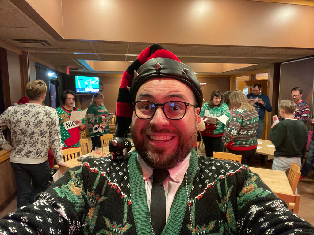 Hotel Kalinga Ugly Christmas Sweater Crop Top Holiday Sweaters