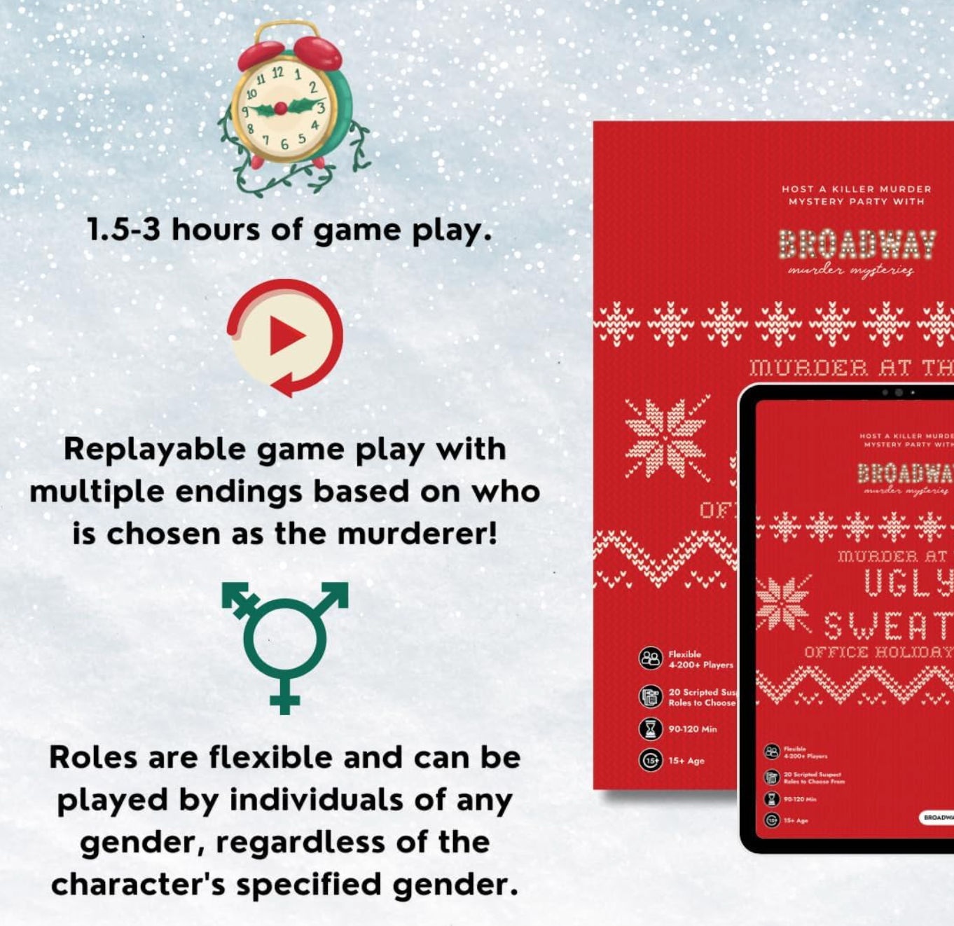 Holiday Horror: Murder at the Ugly Sweater Office Holiday Party (Physical Game Kit)