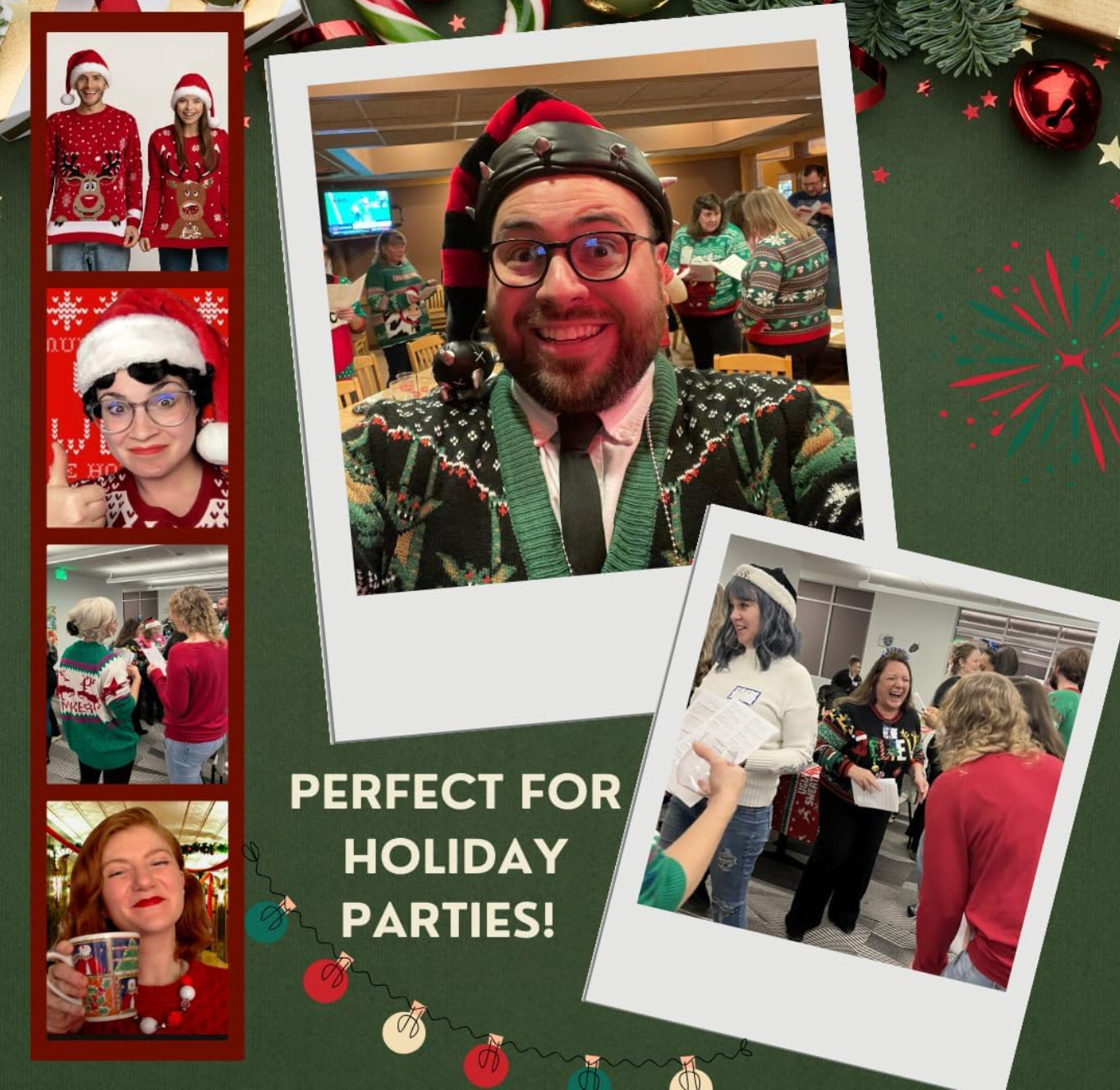 Holiday Horror: Murder at the Ugly Sweater Office Holiday Party (Physical Game Kit)