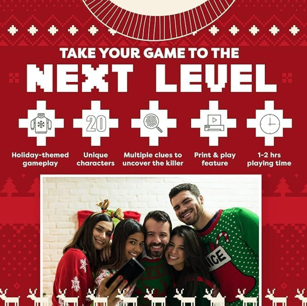 Holiday Horror: Murder at the Ugly Sweater Office Holiday Party (Physical Game Kit)