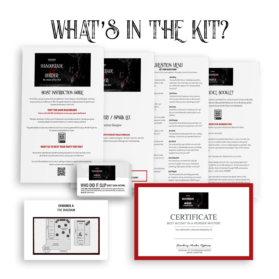 Masquerade & Murder (Physical Game Kit)