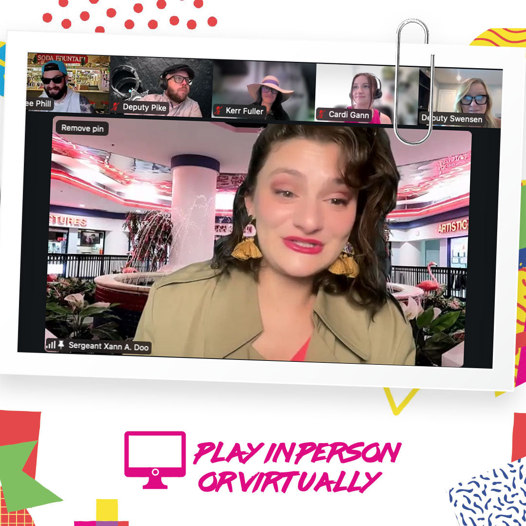 Murder At The Roller Rink: An 80s Teen Murder Mystery (Physical Game Kit)