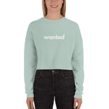Wanted Crop Sweatshirt - Broadway Murder Mysteries
