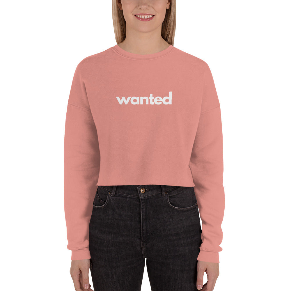 Wanted Crop Sweatshirt - Broadway Murder Mysteries